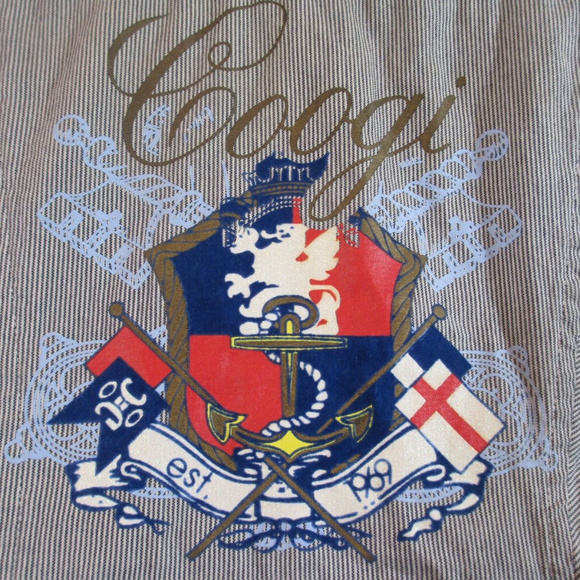 COOGI Snap Up Short Sleeve Shirt Anchor Medium - Picture 4 of 8